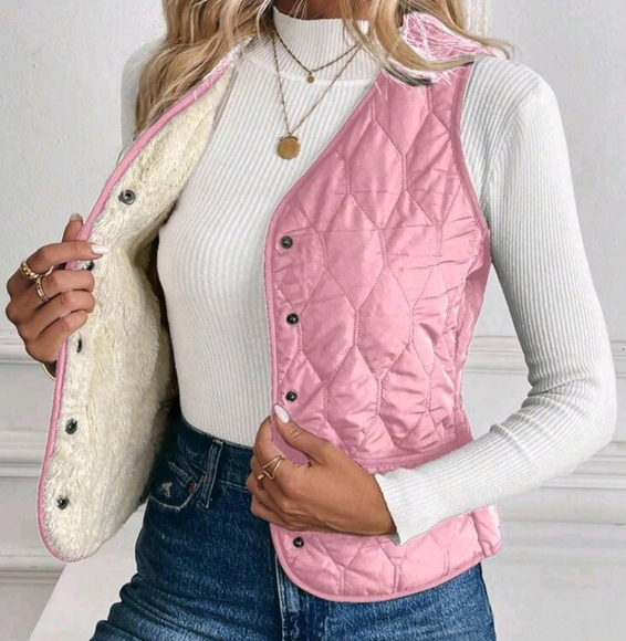 Ffleece Lined Padded Vest Jacket - Picture 1 of 4